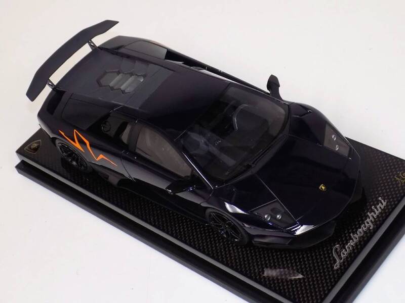 1/18 MR Collection Lamborghini Murcielago SV 670 Dark Blue Orange SV Carbon Base $1084.95 ModelCarsHub