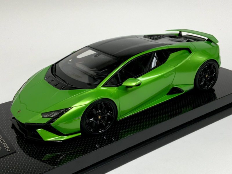 1/18 MR Collection Lamborghini Huracan Tecnica Green Lambo054B Carbon Base $929.95 ModelCarsHub