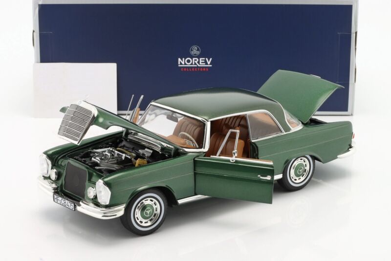 MERCEDES-BENZ 250 SE Coupe (W111) 1969 Green metallic L.E.1/1000 - 1/18 - NOREV