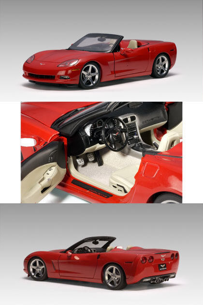 2005 CHEVROLET CORVETTE C6 RED 1:18 Scale AUTOart #71221 LIMITED TO 6000 PIECES
