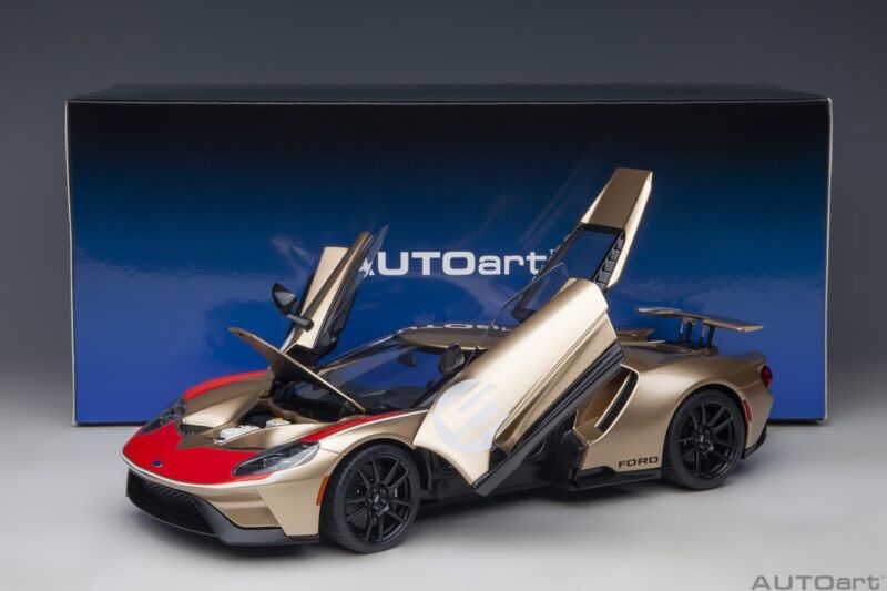 1/18 Autoart Ford GT 2022 Holman Moody Heritage Edition Holman Woody Gold Ford GT 2022 Holman Moody Heritage Edition Holman Woody Gold COMPOSITE MODEL/FULL OPENINGS in 1/18 scale by Autoart. ${sh$op-name} $394.95