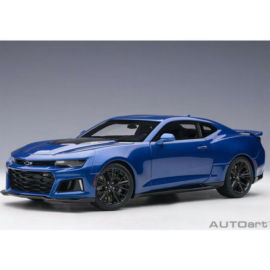 1/18 Chevrolet Camaro ZL1 Hyper Blue Metallic Model Car by AUTOart 71209 $335.95 $671.9 ModelCarsHub