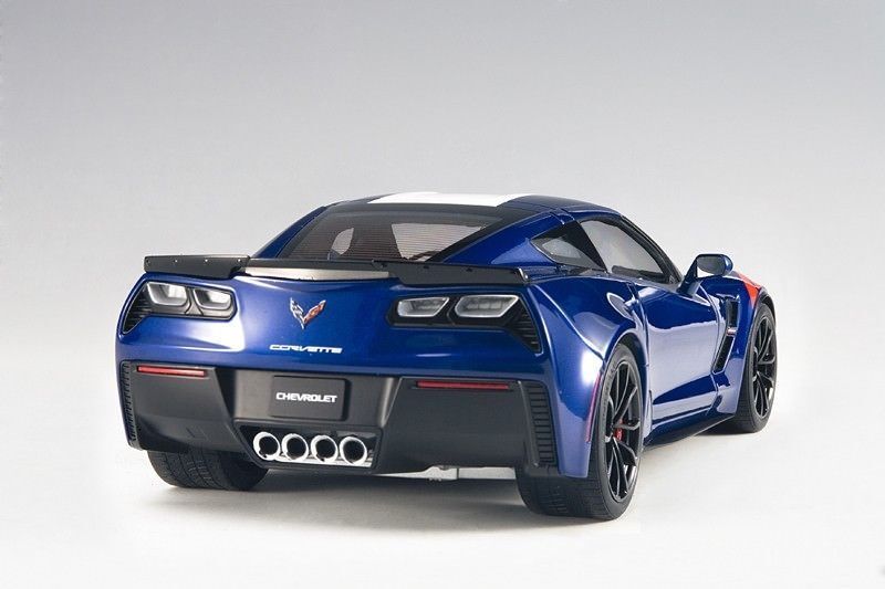 AUTOART CHEVROLET CORVETTE GRAND SPORT ADMIRAL BLUE/STRIPES 1:18*New! Last One!!