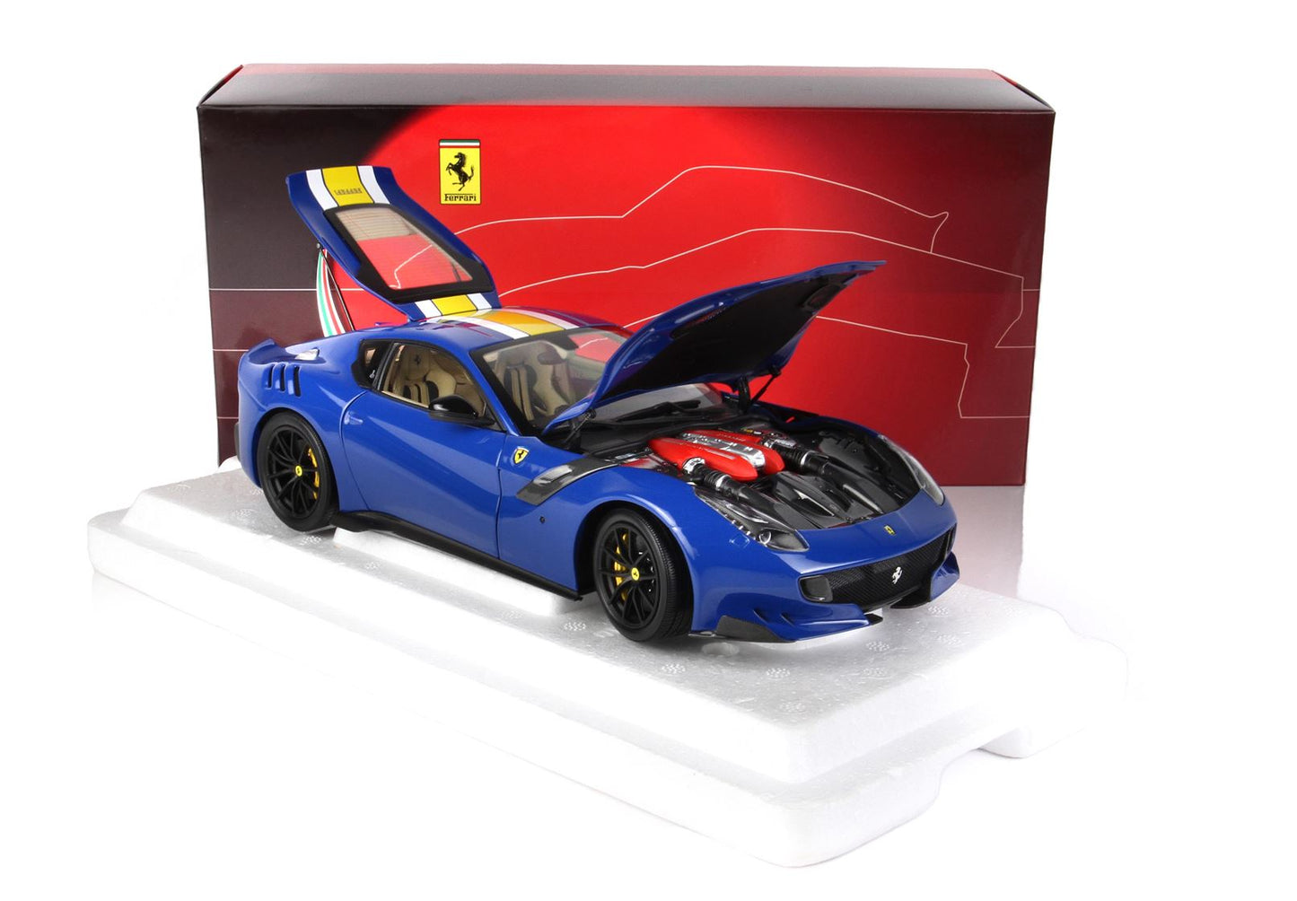 BBR 1/18 Ferrari F12 TDF Azzurro Dino- Fully open Diecast