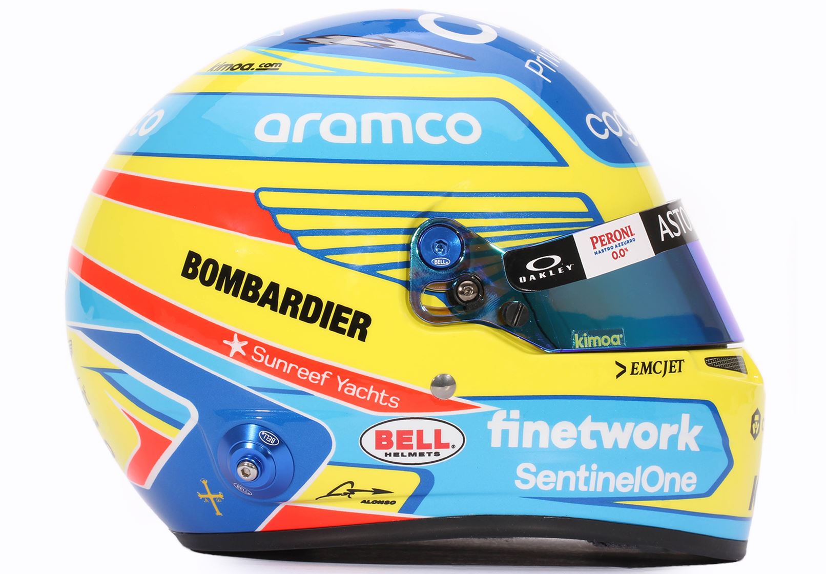 BBR Bell Scala 1 2 HELMET Season 2023 Fernando Alonso