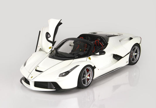 BBR 1/18 Ferrari LaFerrari APERTA Metallic Italian White Diecast