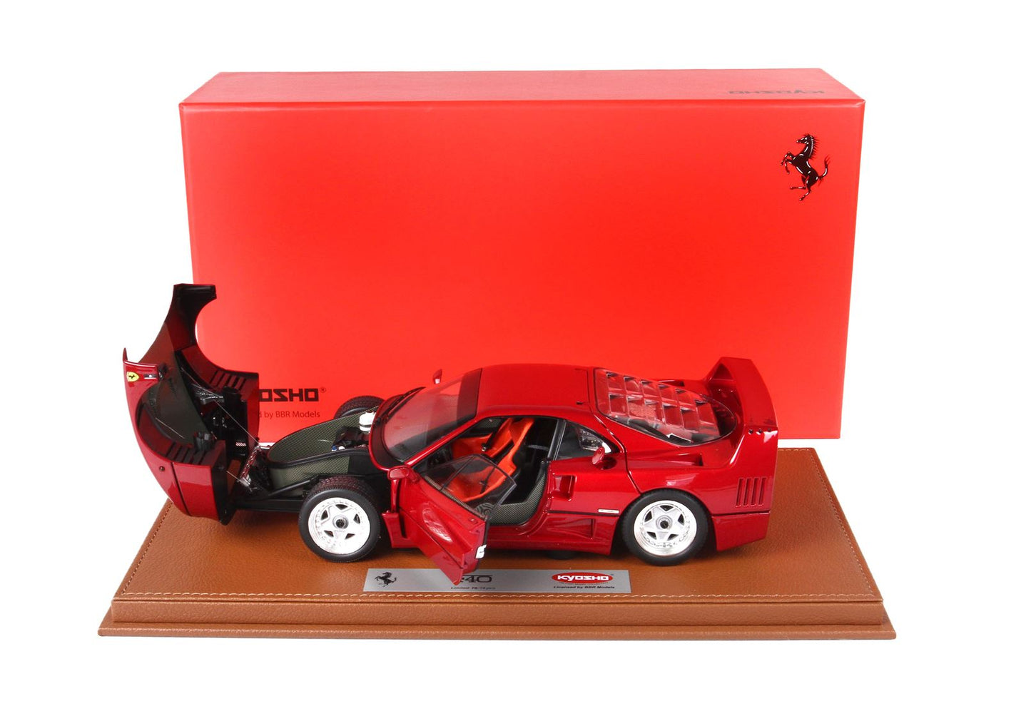 BBR 1/18 Ferrari F40 Metallic Red BBR-Kyosho Limited Edition - 78pcs