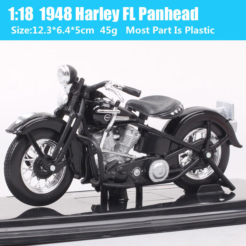 1/18 Scale Maisto Harley HD 1948 FL Panhead Bike Diecasts Toy Motorcycle Model