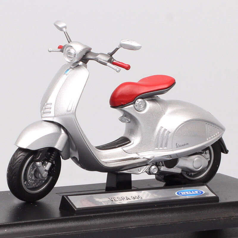 1:18 Welly 2014 Piaggio Vespa 946 Scooter motorcycle Diecast model