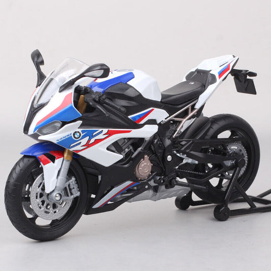 1/12 Welly 2021 BMW S1000RR Racing Diecast Motorcycle Bike Model White