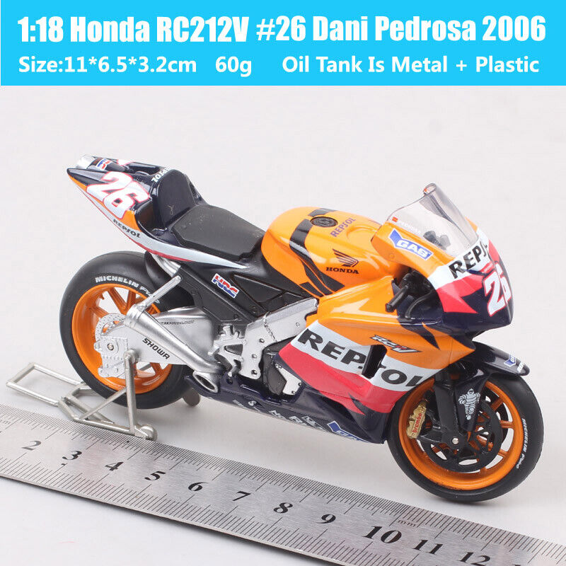 1/18 Guiloy Honda RC211V Repsol #26 Dani Pedrosa 2006 Motorcycle