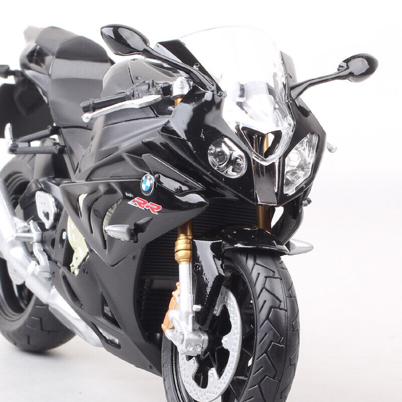 Automaxx 1/12 Scale 2009 BMW S1000RR Plastic Motorcycle Model Bike Toy Black