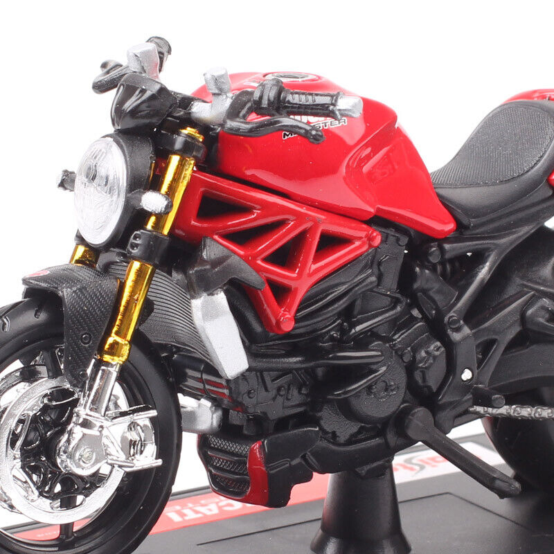 Maisto 1/18 Scale Ducati Monster 1200S Motorcycle Diecast Model Bike Toy Red