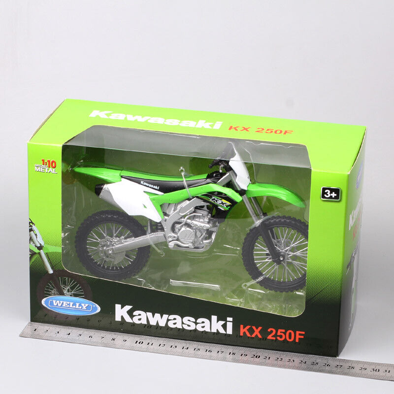 Welly 1/10 Kawasaki KX250F motocross diecast motorcycle