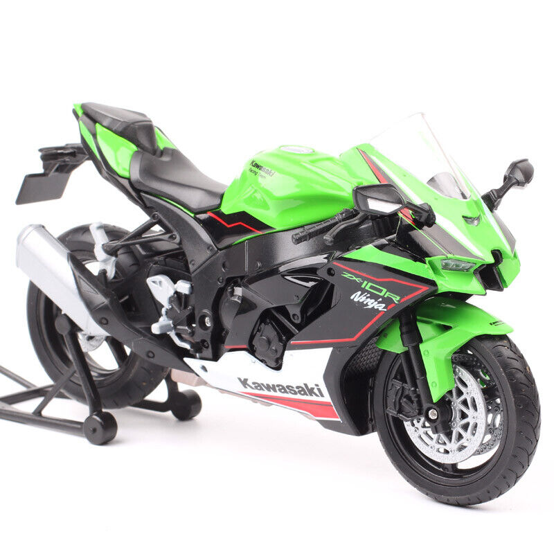 1/12 Welly Kawasaki Ninja ZX-10R ZX 10R 2021 Diecast Motorcycle Model Bike Green