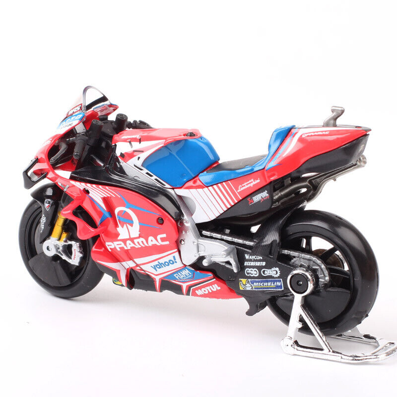 1/18 2021 Ducati Desmosedici GP21 Pramac #5 Johann Zarco Motorcycle Model Toy