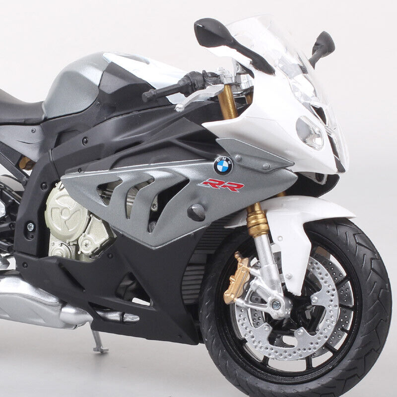 Automaxx 1/12 Scale 2009 BMW S1000RR Plastic Motorcycle Model Bike Gray Joycity