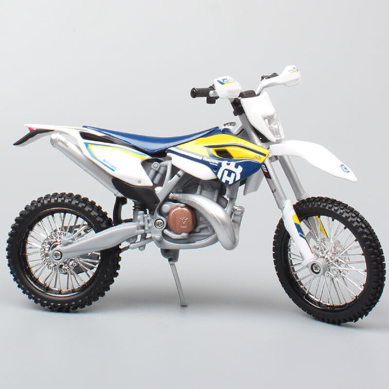 1/12 Motorcycle Scale Husqvarna TE125 2016 Dirt Bike Motocross Diecast model toy