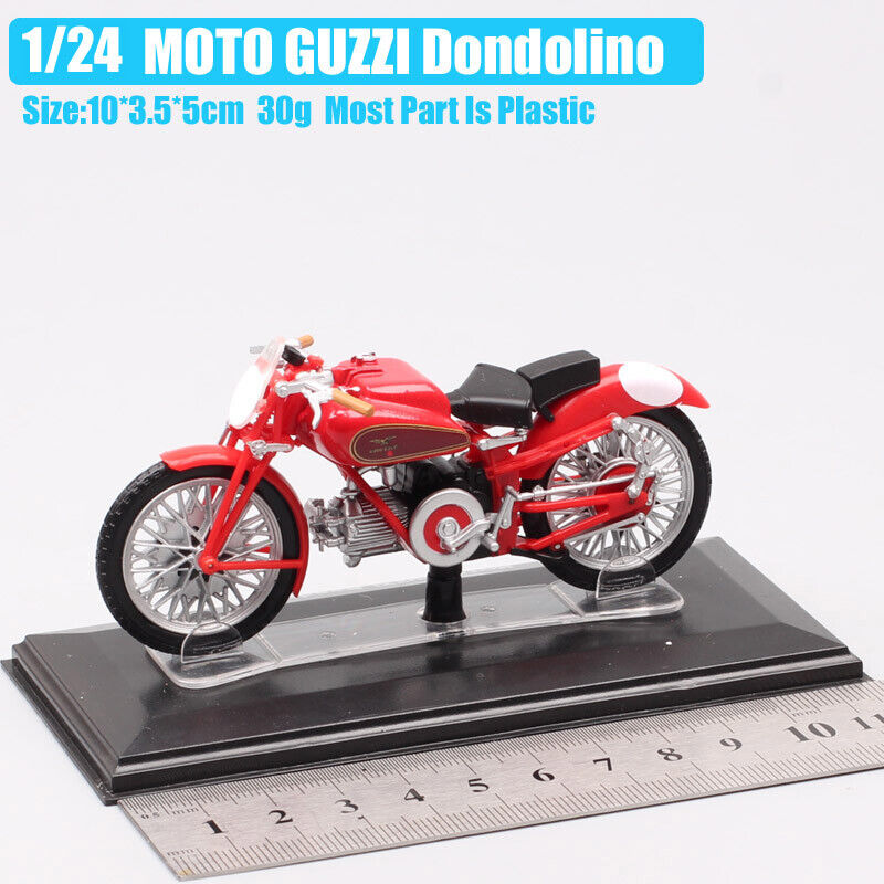 1/24 Scale Classic 1946 Moto Guzzi Dondolino Racer Diecast Toy Motorcycle Model