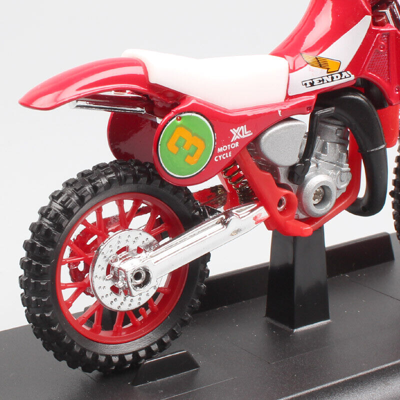 1/18 Welly #3 Honda CR250R Motocross Motorcycle Model Toy Dirt