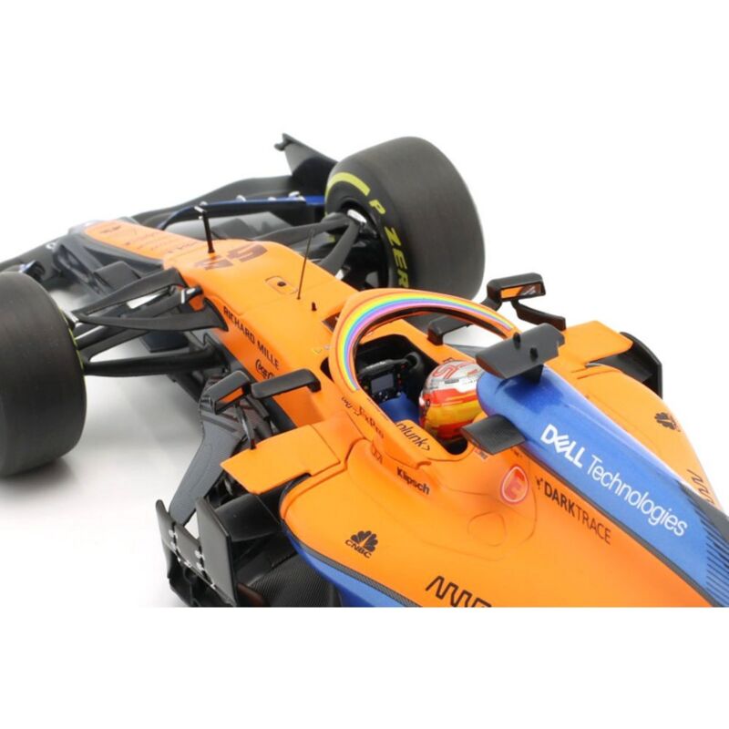 1/18 Minichamps F1 Carlos Sainz 2020 Austrian GP McLaren Model RaceCar