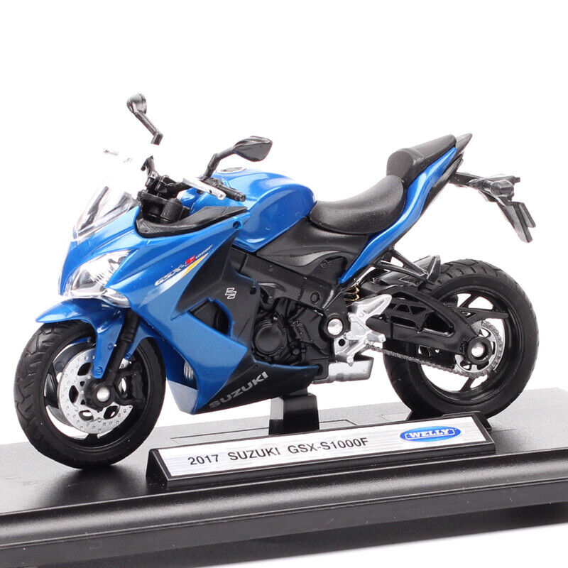 1:18 Welly 2017 Suzuki GSX-S1000F motorcycle model Diecast Toy bike Replicas