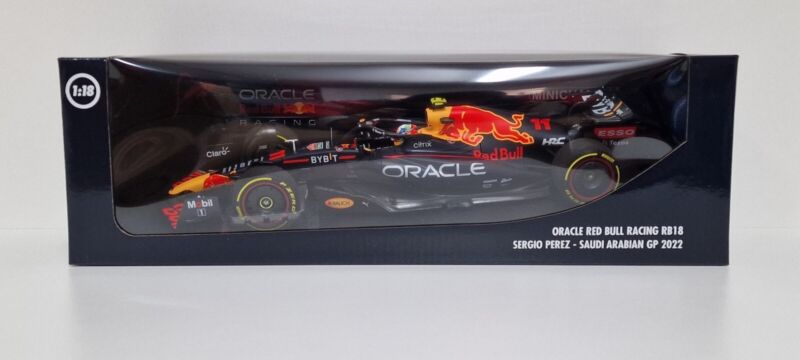 1/18 MINICHAMPS F1 Die Cast Formula 1 Red Bull RB18 Perez Gp 2022