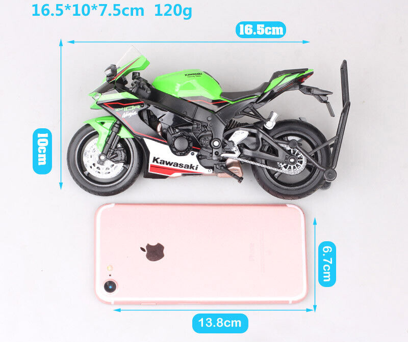 1/12 Welly Kawasaki Ninja ZX-10R ZX 10R 2021 Diecast Motorcycle Model Bike Green