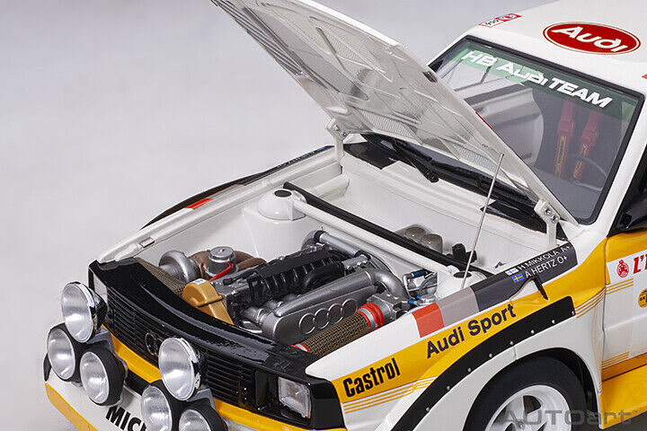 Autoart Audi Quattro S1 Rally Monte Carlo 1986 #6 1:18 model car 88602