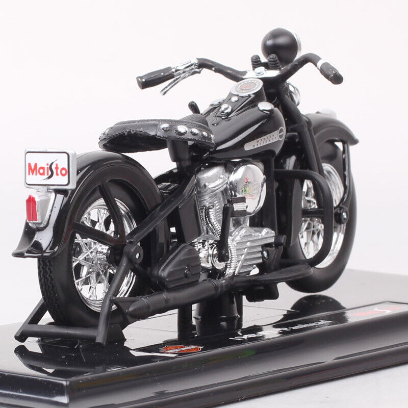 1/18 Scale Maisto Harley HD 1948 FL Panhead Bike Diecasts Toy Motorcycle Model