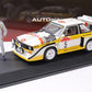 1/18 AUTOart Audi Sport Quattro S1 San Remo #5 Röhrl Special Set Figur + Display