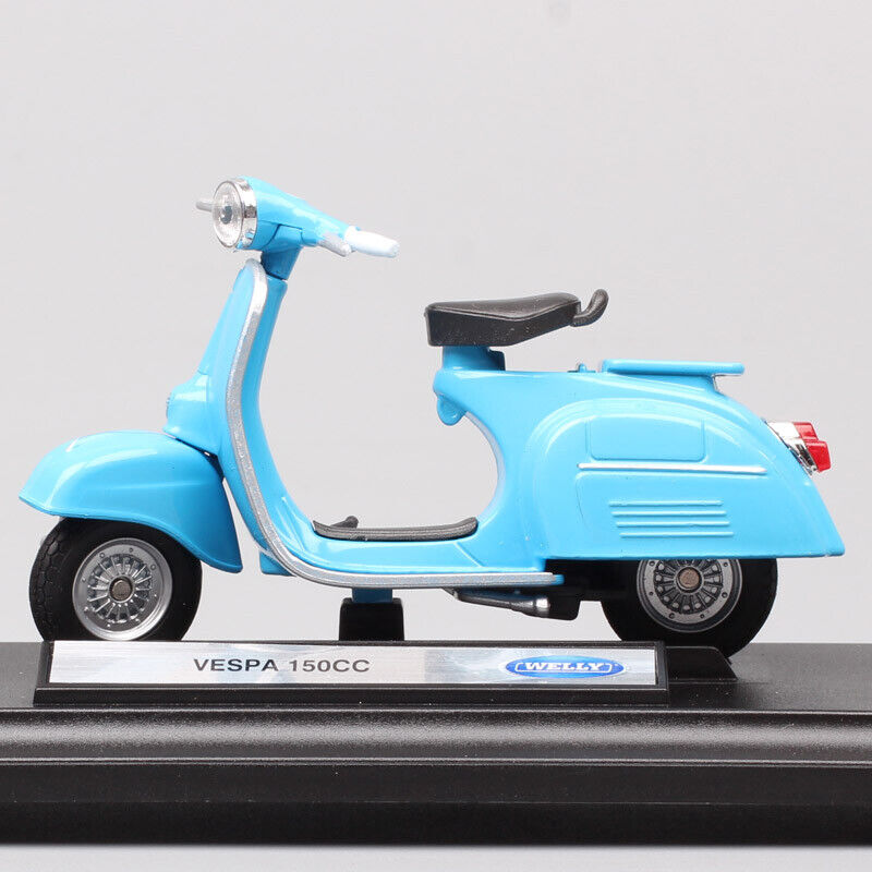 1:18 scale Welly 1970 Piaggio Vespa 150CC Scooter motorcycle Diecast bike model