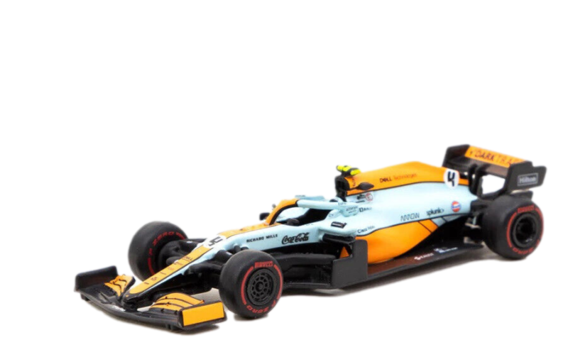 Tarmac Works Lando Norris McLaren MCL35M - 2021 Monaco GP 1:64 Diecast F1 Car