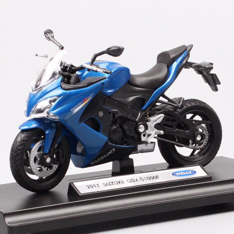 1:18 Welly 2017 Suzuki GSX-S1000F motorcycle model Diecast Toy bike Replicas