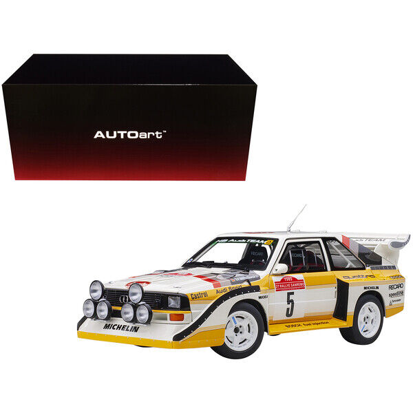 AUTOart Audi Quattro S1 #5 W. Roehrl - Ch. Geistdoerfer Winner Rally San Remo (1985)