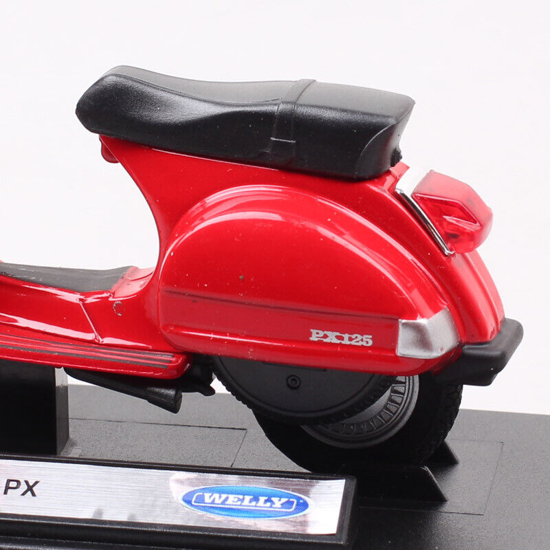 1:18 Scale Welly 2016 VESPA PX Scooter Motorcycle Diecast Toy Model Moto Bike