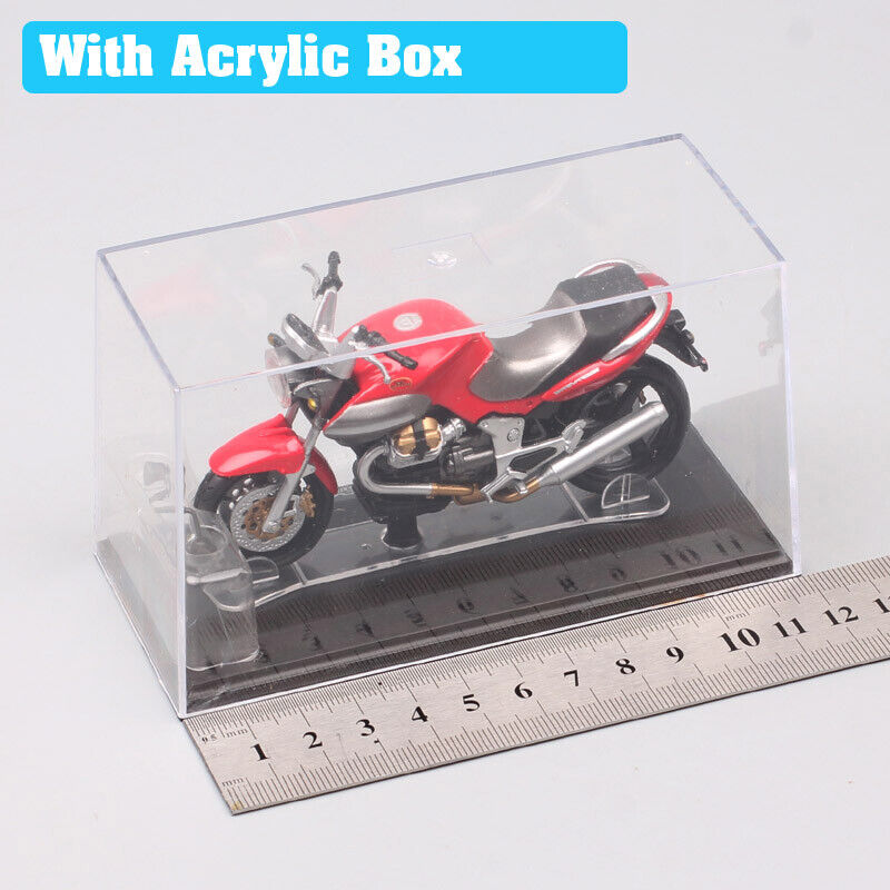 1/24 scale Moto Guzzi Breva V1100 motorcycle Diecast Toy model Bike Acrylic Box