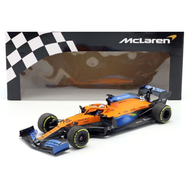 1/18 Minichamps F1 Carlos Sainz 2020 Austrian GP McLaren Model RaceCar