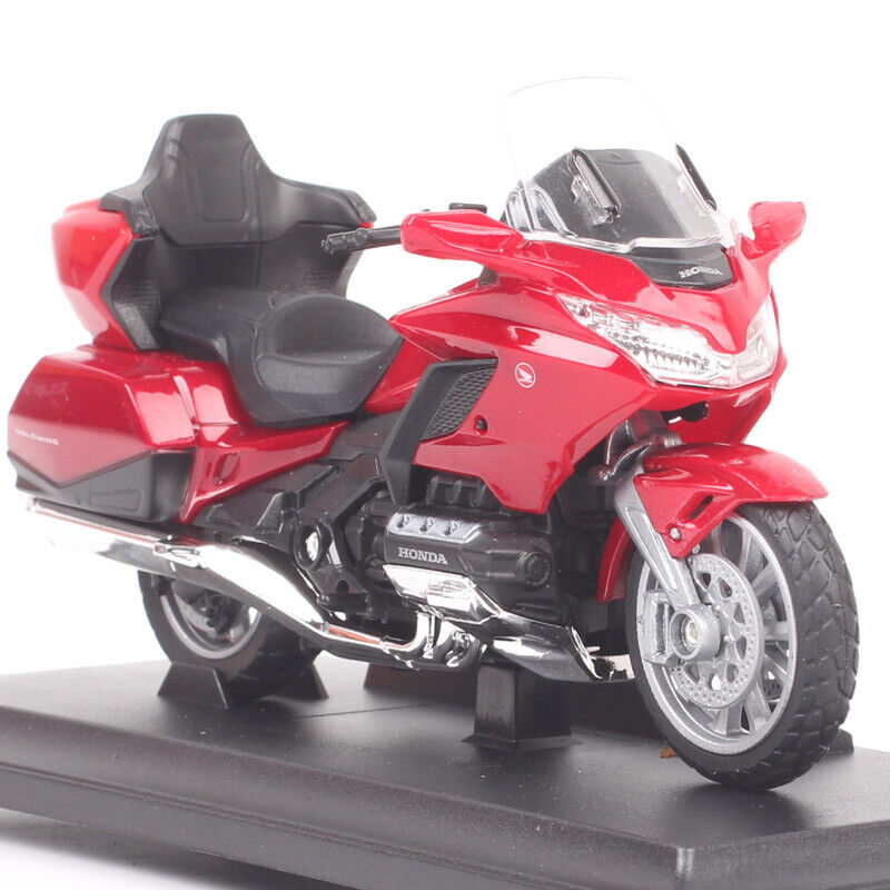 1/18 Welly Honda Gold Wing Motorcycle Model Tour Bike Diecast Toy 2002 Red