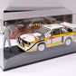 1/18 AUTOart Audi Sport Quattro S1 San Remo #5 Röhrl Special Set Figur + Display