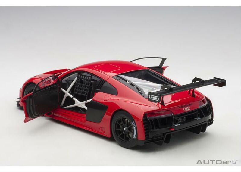 1/18 Audi R8 FIA GT GT3 Plain Color Version Red Model Car By Autoart 81601