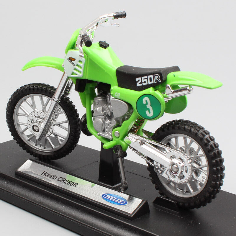 1/18 Welly Honda CR250R #3 Motorcycle Diecast Motocross Dirt