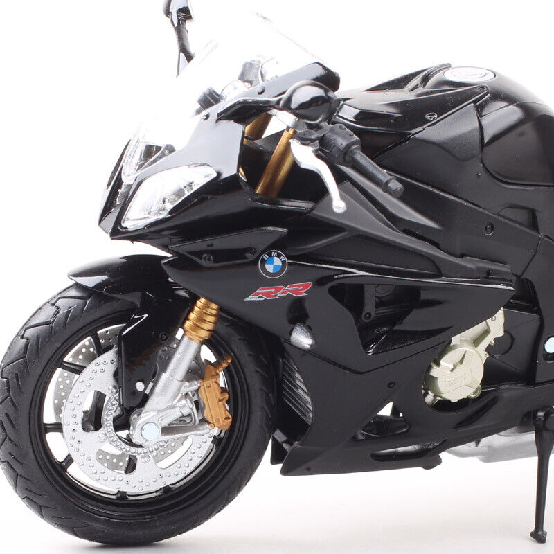 Automaxx 1/12 Scale 2009 BMW S1000RR Plastic Motorcycle Model Bike Toy Black