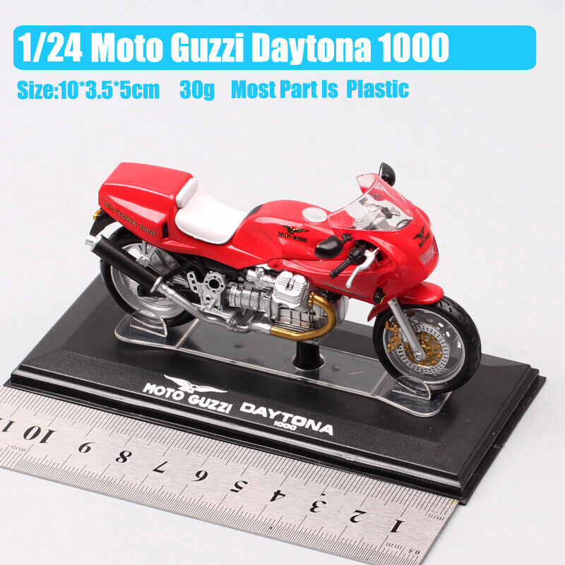 1/24 Scale Mini MG Moto Guzzi Daytona 1000 motorcycle model toy bike Acrylic Box