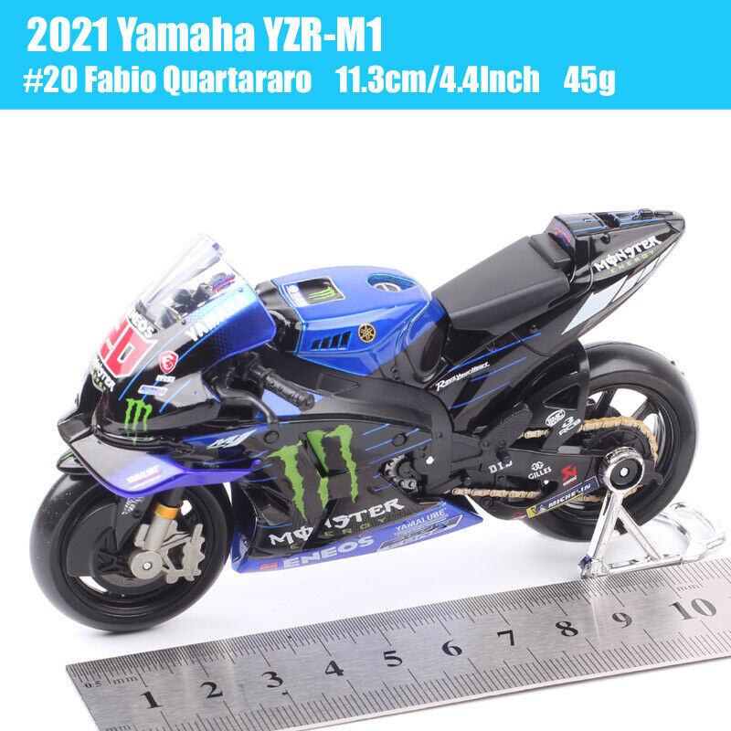 Maisto 1/18 Mini Yamaha YZR-M1 #20 Fabio Quartararo Motorcycle Model MotoGP 2021