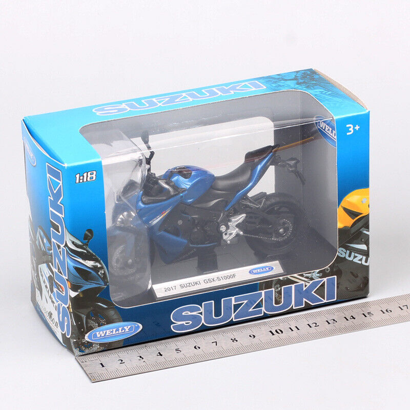 1:18 Welly 2017 Suzuki GSX-S1000F motorcycle model Diecast Toy bike Replicas