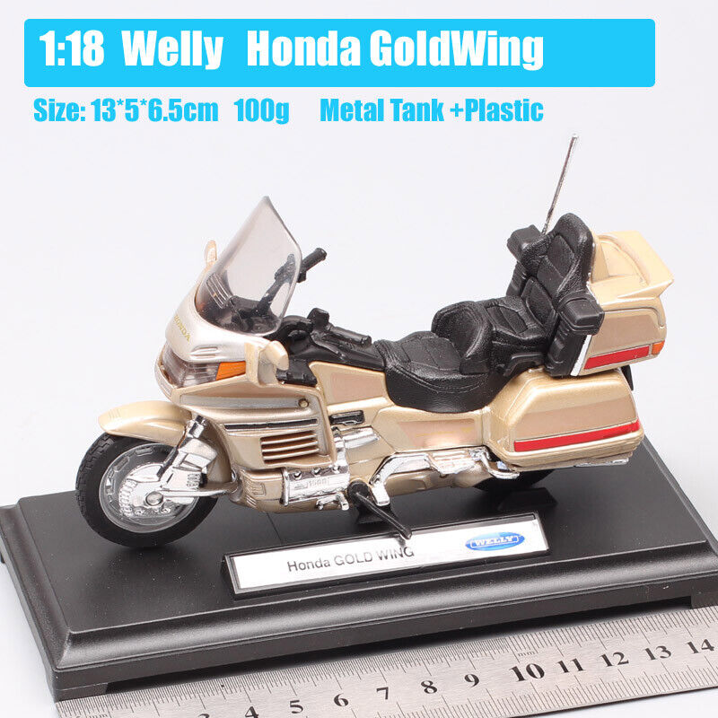 1/18 scale Welly Honda Gold Wing touring motorcycle