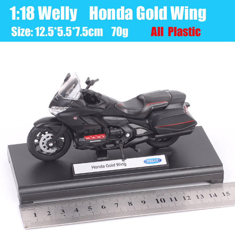 1/18 Welly 2020 Honda Gold Wing Cruiser Bike Model Motorcycle Diecast