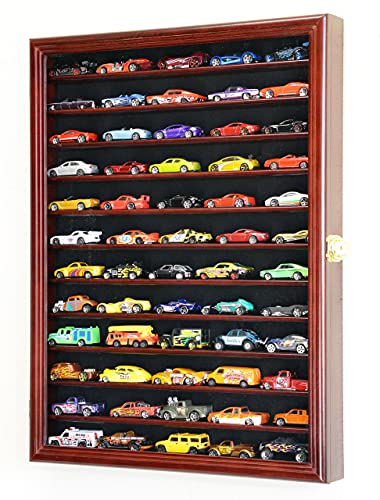 Hot Wheels Matchbox 1/64 Scale Diecast Display Case Cabinet Wall Rack w/UV Protection
