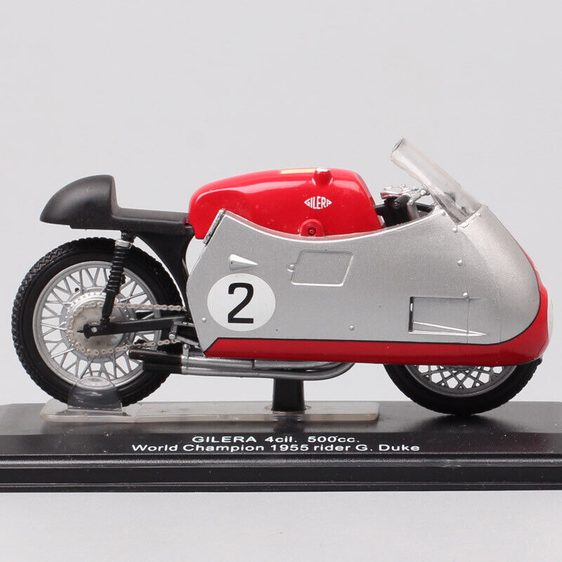 1/22 Gilera 4cil 500cc MOTOGP 1955 NO#2 Geoff Duke motorcycle Diecast